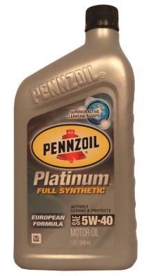 Pennzoil Platinum European Formula 5W-40