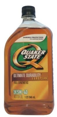 Quaker State Ultimate Durability European Full Synthetic 5W-40 Motor Oil